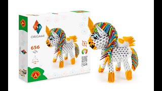 Alexander Kreatívna sada 3D Origami Jednorožec 656ks