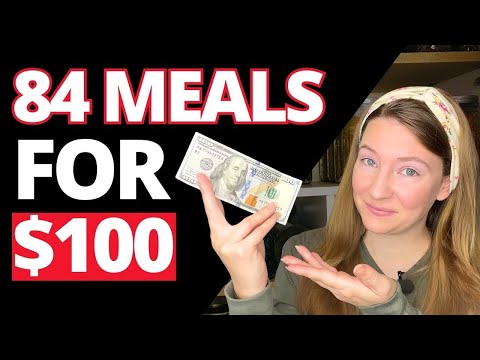 $100 BUDGET Meal Plan for a Family of 4