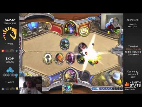 Savjz vs Ekop part 2 - Top 8 Hearthstats Invitational