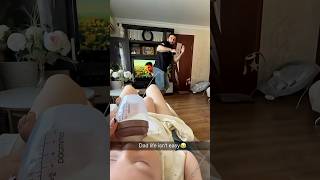 POV： Being a dad isn’t as easy as it looks 😂#dadlife #parenting #familymoments#parentinghumor#viral