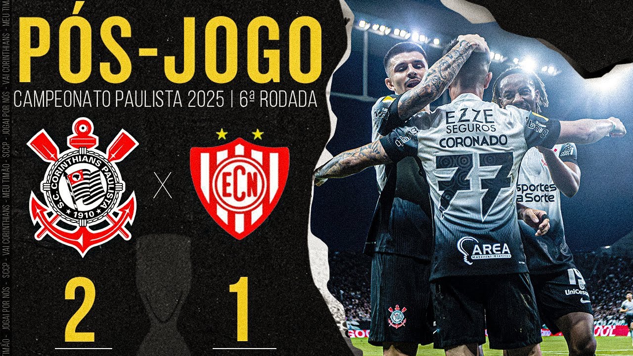 CORINTHIANS X NOROESTE 🔴 AO VIVO | 6ª RODADA - FASE DE GRUPOS | CAMPEONATO PAULISTA 2025