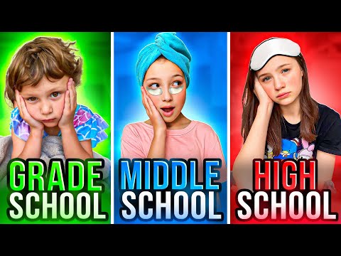 High School vs Middle School vs Elementary Night Routine!