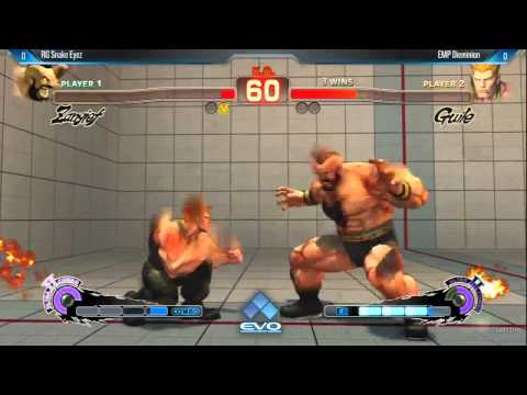 Snake Eyez (Zangief) vs EMP Dieminion (Guile) - Evo 2014 USF4