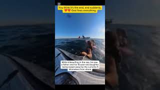 Download lagu They Thought It Was Over… Until a Stranger Arrived #rescue #hero #ocean #miracle #shorts mp3