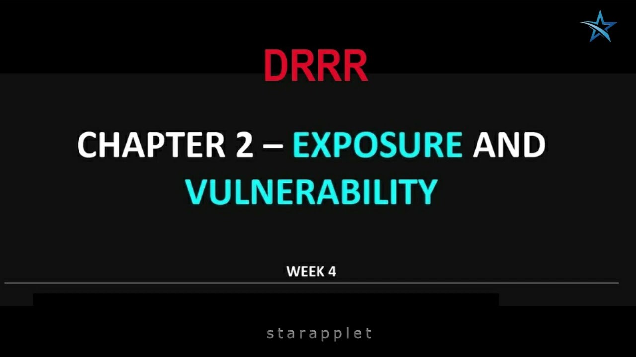 DRRR - Exposure and Vulnerability