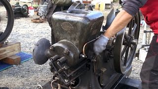 preview picture of video 'Old Engines in Japan 1920s KUBOTA Type C 6hp (1080p 60fps)'