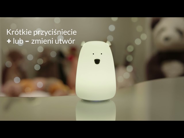 Dětská dotyková lampa Velký medvídek Růžový