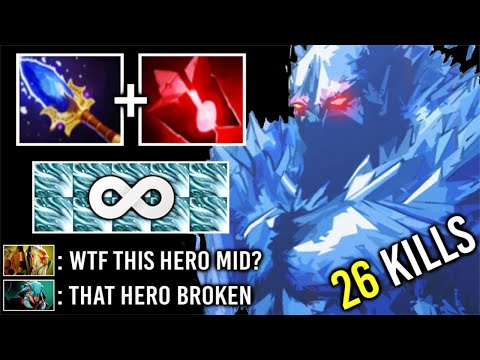 EPIC SH*T Perfect Ice Blast Scepter AA No CD Touch Counter Weaver Crazy Machine Gun by LL!!! Dota 2