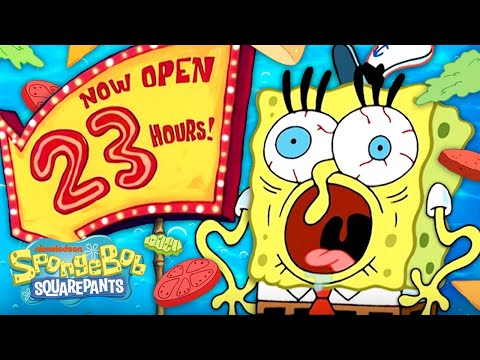 SpongeBob Makes Krabby Patties ALL Day! 🍔😱 | SpongeBob