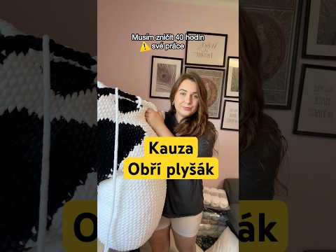 Musím zničit 40 hodin své práce.. 😭 #foryou #foryou #vlog #crochet #bigplushie