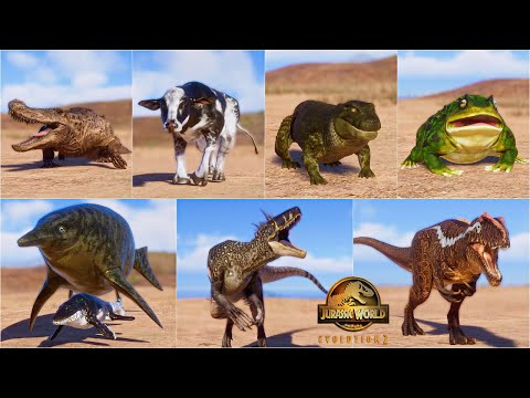 All 72 Modded Dinosaurs, Reptiles and Creatures | Episode 13 |Jurassic World Evolution 2
