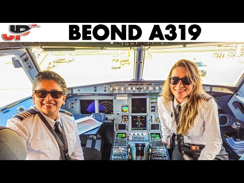 Be0nd Airbus A319 Cockpit Maldives to Dubai & Munich