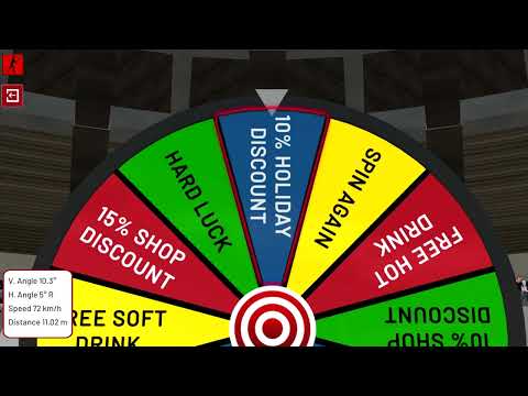 Sports Simulator - Kick Volleyball - Prize Wheel