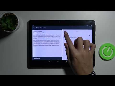 Cómo cambiar el tamaño de fuente en Mediatek KT 107 - hacer letras más grandes