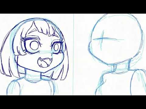 Flipaclip unfinish wip project, syncend fighting! ( soundwork by Hatena 360)