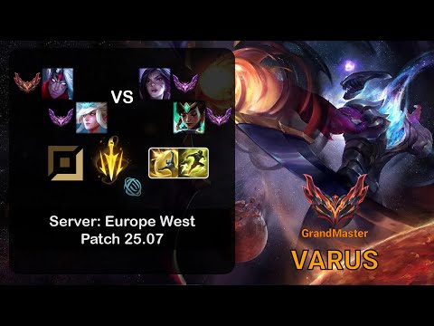 Varus ADC + Janna vs Kai'Sa + Karma - EUW GrandMaster - Patch 25.07