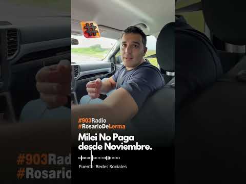 Milei no paga desde Noviembre. El ministro de gobierno Nacho Jarsun