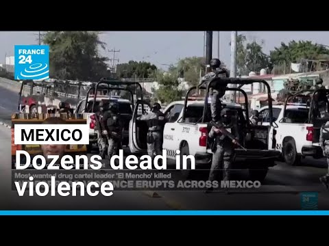 Dozens dead in Mexico violence after drug kingpin 'El Mencho' killed • FRANCE 24 English