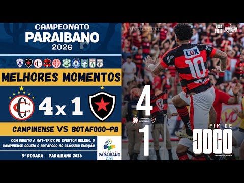 Campinense vs Botafogo-PB | Highlights | 5th Round | Paraíba State Championship 2026