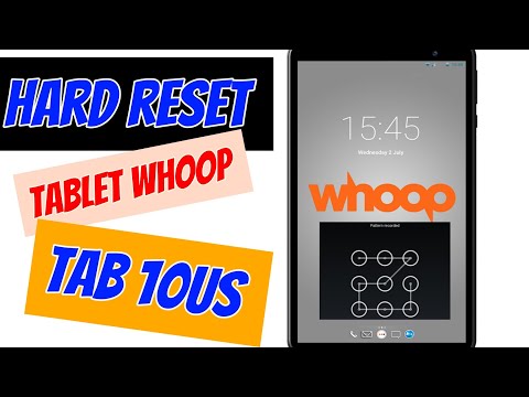 Cómo formatear una tablet whoop Tab 10US