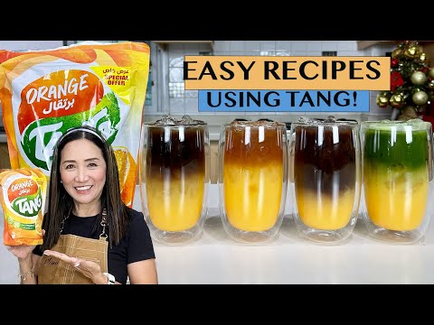 HOW TO MAKE SIMPLE & DELICIOUS DRINKS USING TANG ORANGE JUICE