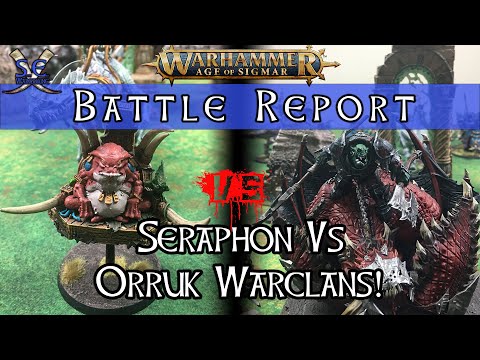 Age of Sigmar Battle Report! Seraphon vs Orruk Warclans!