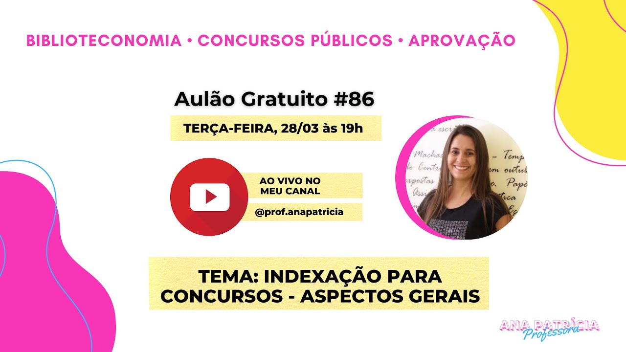 Aulão gratuito #86 - Indexação para concursos: aspectos gerais