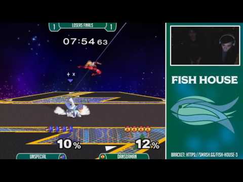 Fish House 3 SSBM - Unspecial (Falco) Vs. Dansdaman (Sheik) Losers Finals