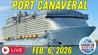 LIVE: Watching the Cruise Ships Leaving Port Canaveral LIVE! (Feb. 6, 2026)