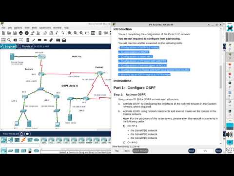 IFPR Labtelecom: CCNA3: ENSA - PTSA Practice Skills English Exam (Audio-free recording)