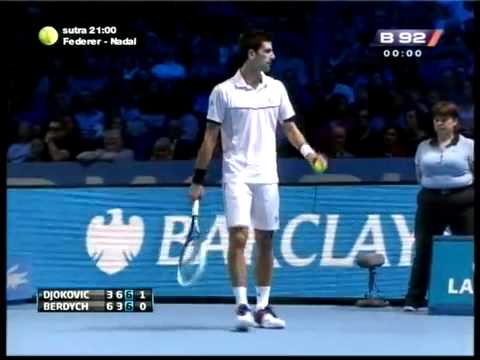 Novak Djokovic vs Tomas Berdych - ATP London 2011. Highlights