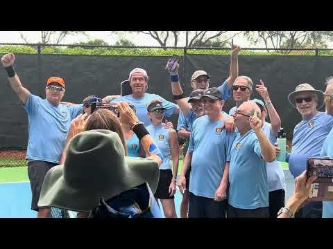 Pickleball Team #1 Singing After PBC League Victory, 12 13 25