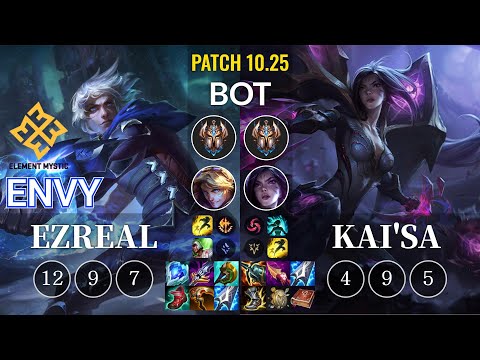 EM Envy Ezreal vs Kai'Sa Bot - KR Patch 10.25