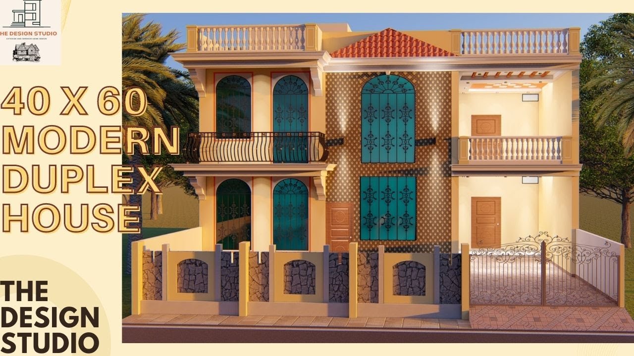 40 x 60 house plan | modern house | elevation | the design studio