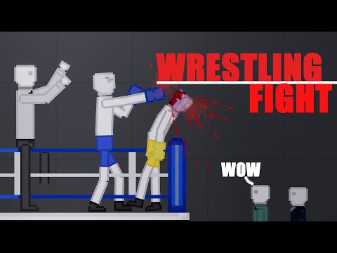 Wrestling Battle In People Playground