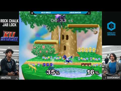 RCJL #27 SSBM - Unspecial (Falco) Vs. Guardknight (Marth) - Losers Quarters