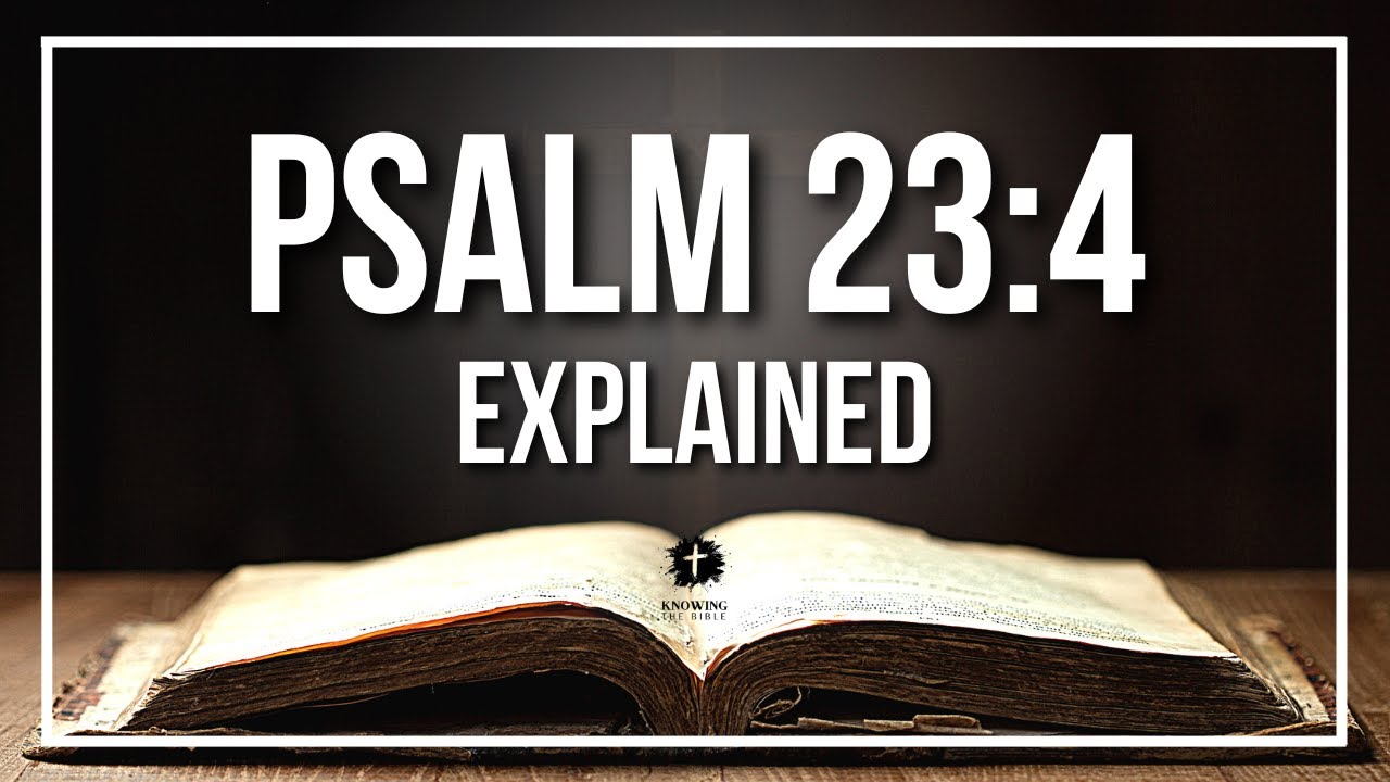 PSALM 23:4 Explained - What Does The Bible Verse PSALM 23:4 [KJV] REALLY Mean?