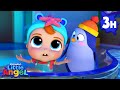 Fun Day At The Aquarium Little Angel Color Songs Nursery Rhymes Learn Colors Shapes