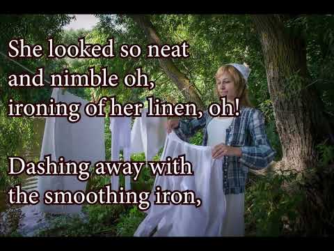 Dashing Away with the Smoothing Iron (Lyric Video) Traditional English Folk Song - Jake Pea Meadow