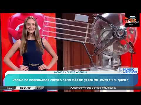 Un vecino de Gdor. Crespo ganó un premio millonario en el Quini 6 | Mónica - Dueña Agencia Ganadora