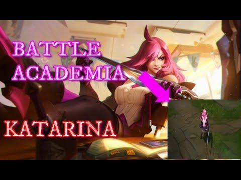 Battle Academia Katarina Skin - Full Mid Lane PBE Gameplay  - League of Legends
