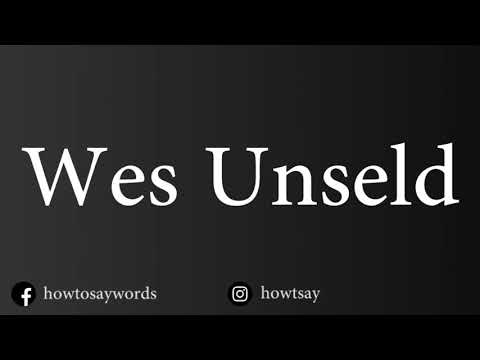 How To Pronounce Wes Unseld