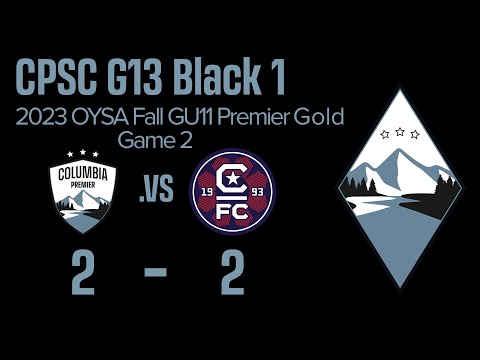 CPSC G13Black1 Fall 2023 U11 - Game 2 vs. Capital FC CFC 13G Red (2-2)