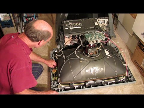 Disassembling a Sony 30" CRT Television in 68 Seconds - Time Lapse