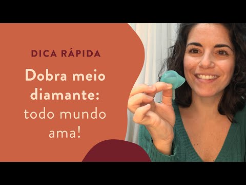Como fazer a dobra meio diamante com o coletor menstrual?