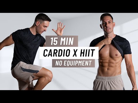 15 MIN FULL BODY CARDIO HIIT Workout - Burn Calories, No Equipment, Home Workout