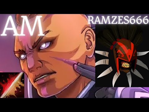 RAMZES666 Anti-Mage vs Bloodseeker, DP, PB, Pangolier, Tiny - dota2