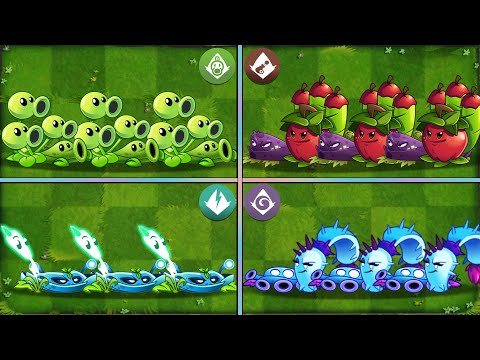 Random 4 Plants + Vine Battlez - Which Plants Will Win? - PvZ 2 Team vs Team