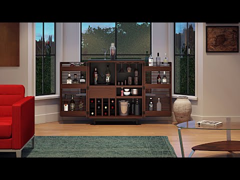 The corridor home bar cabinet