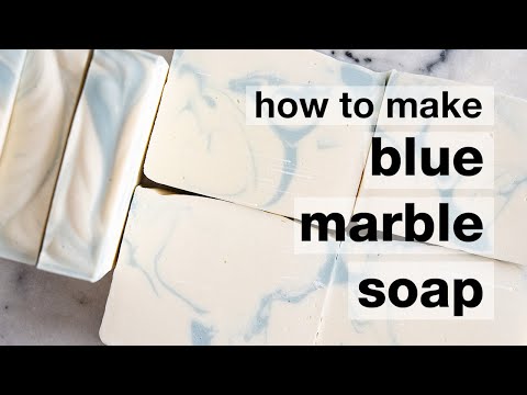 How to Make DIY Blue Marble Cold Processed Soap